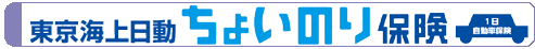 東京海上日動　ちょいのり保険